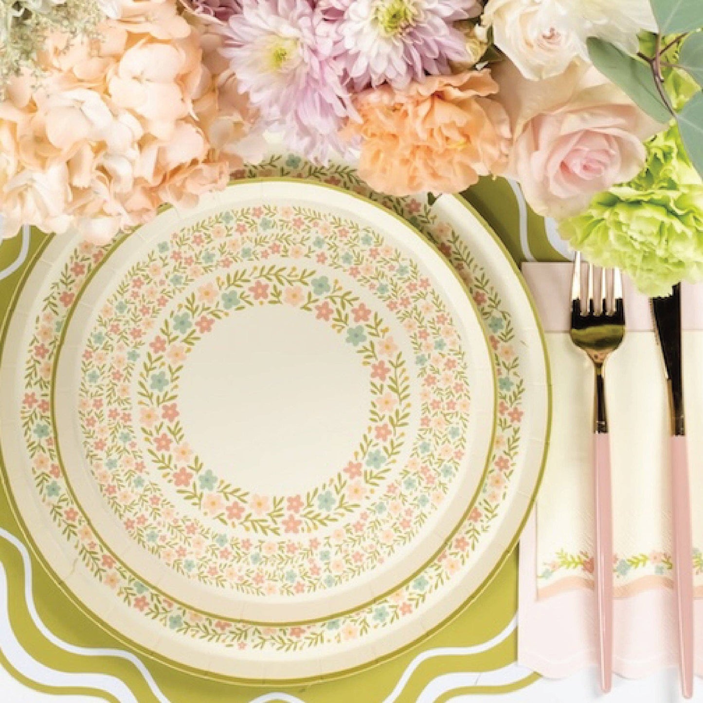 Floral Meadow Beverage Napkins