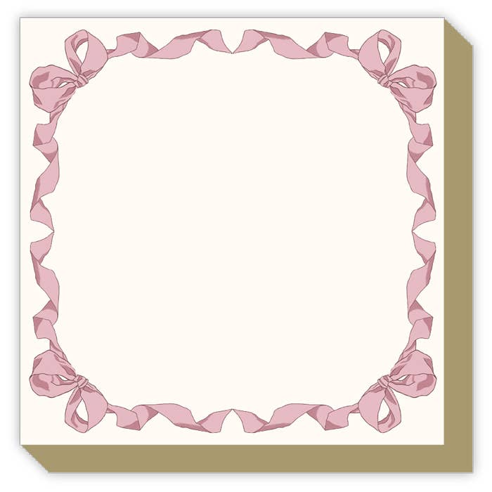 Blush Ribbon Notepad
