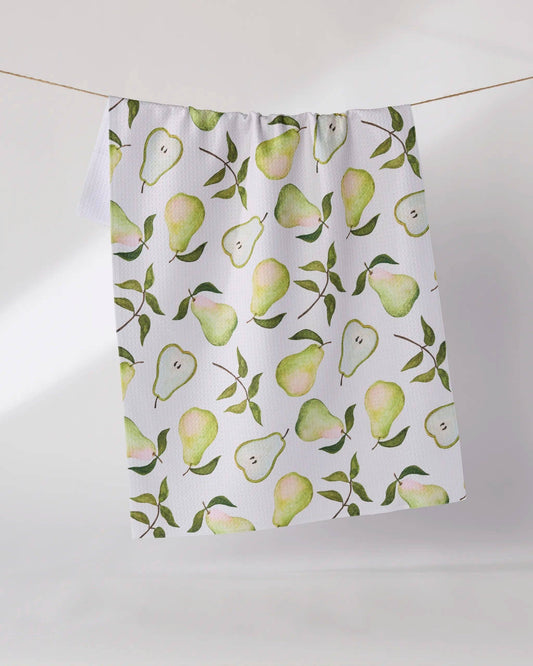 Geometry - Pearwood Tea Towel