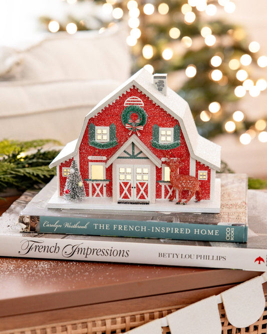 Reindeer Barn Christmas Village