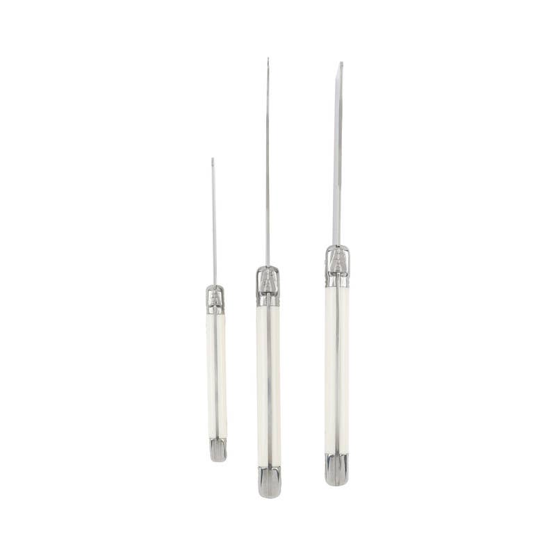 Set of 3 Cheese Knives - Faux Ivory