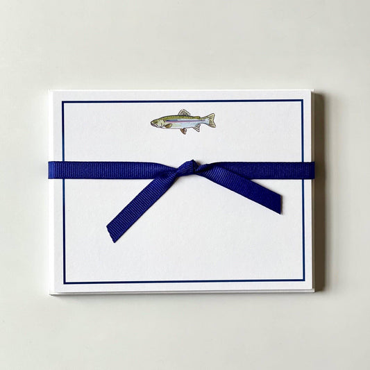 Georgetown Paperie - Rainbow Trout  - Flat Note Cards