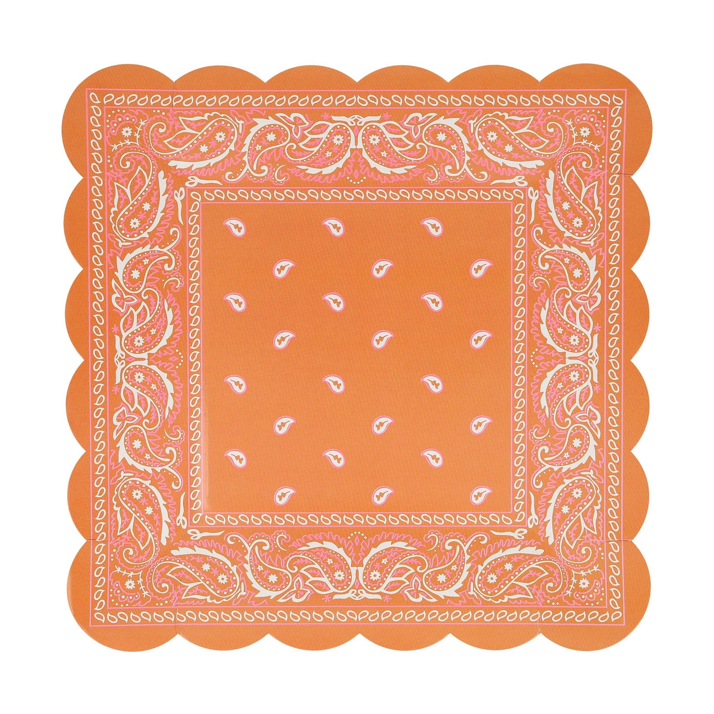 Western Bandana Square Plates