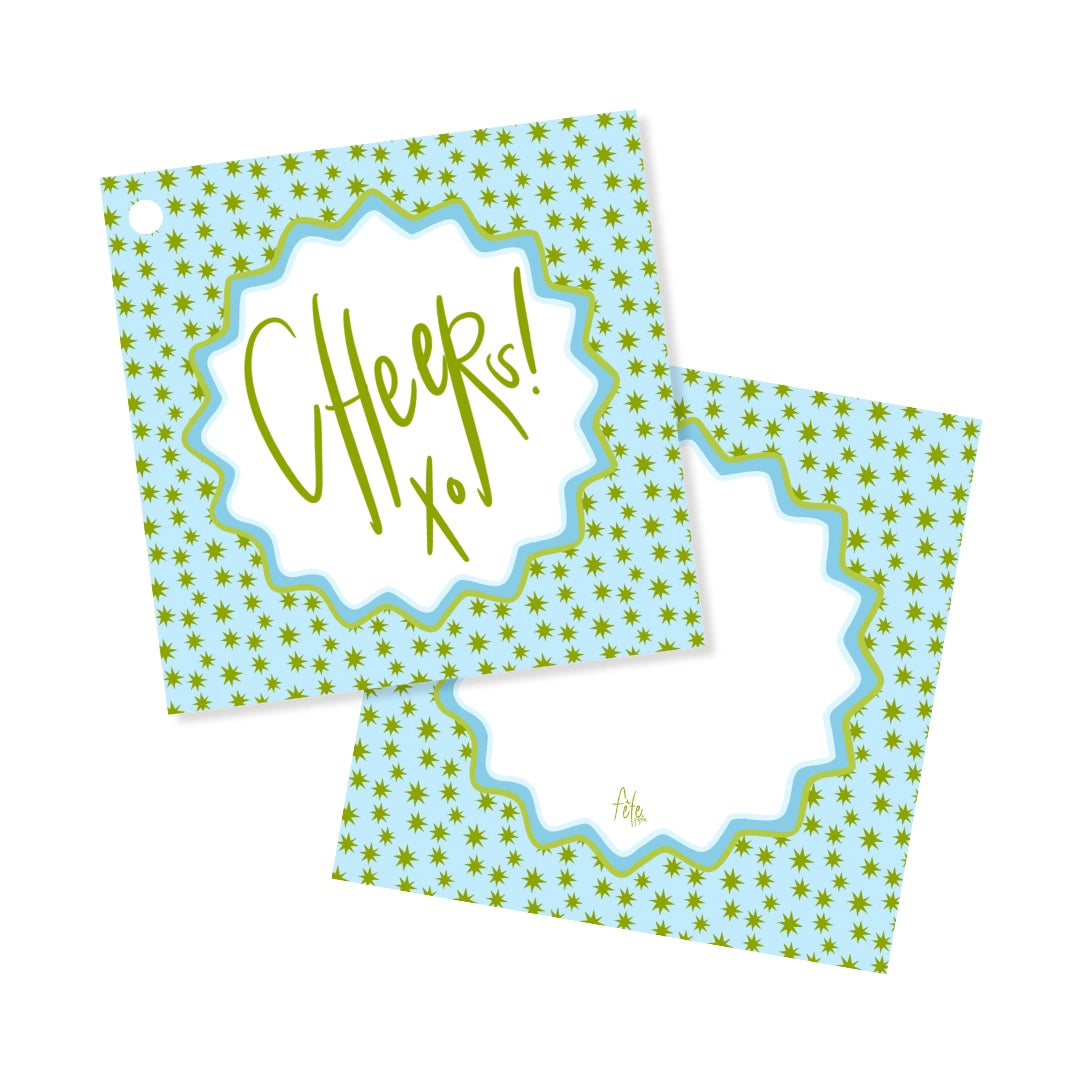 Cheers Gift Tags Set of 25