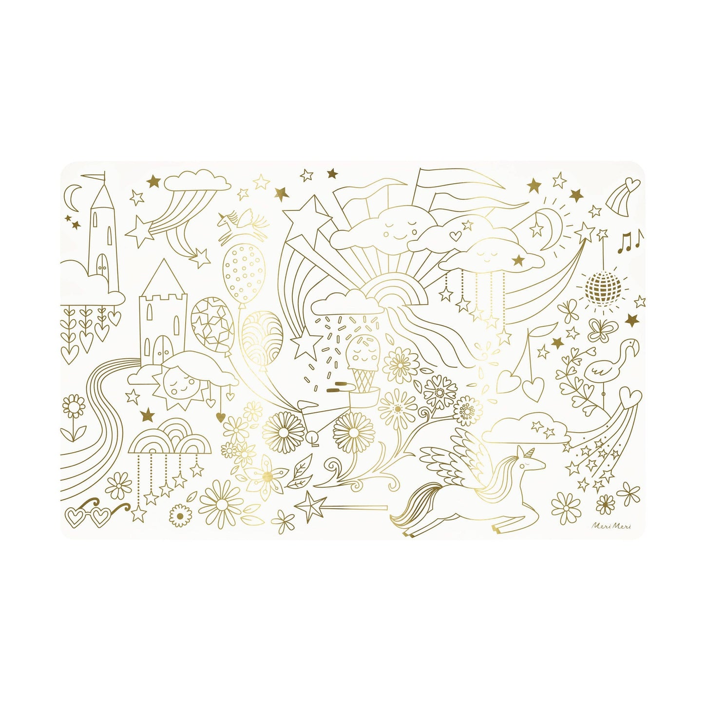 Happy Icons Coloring Placemats