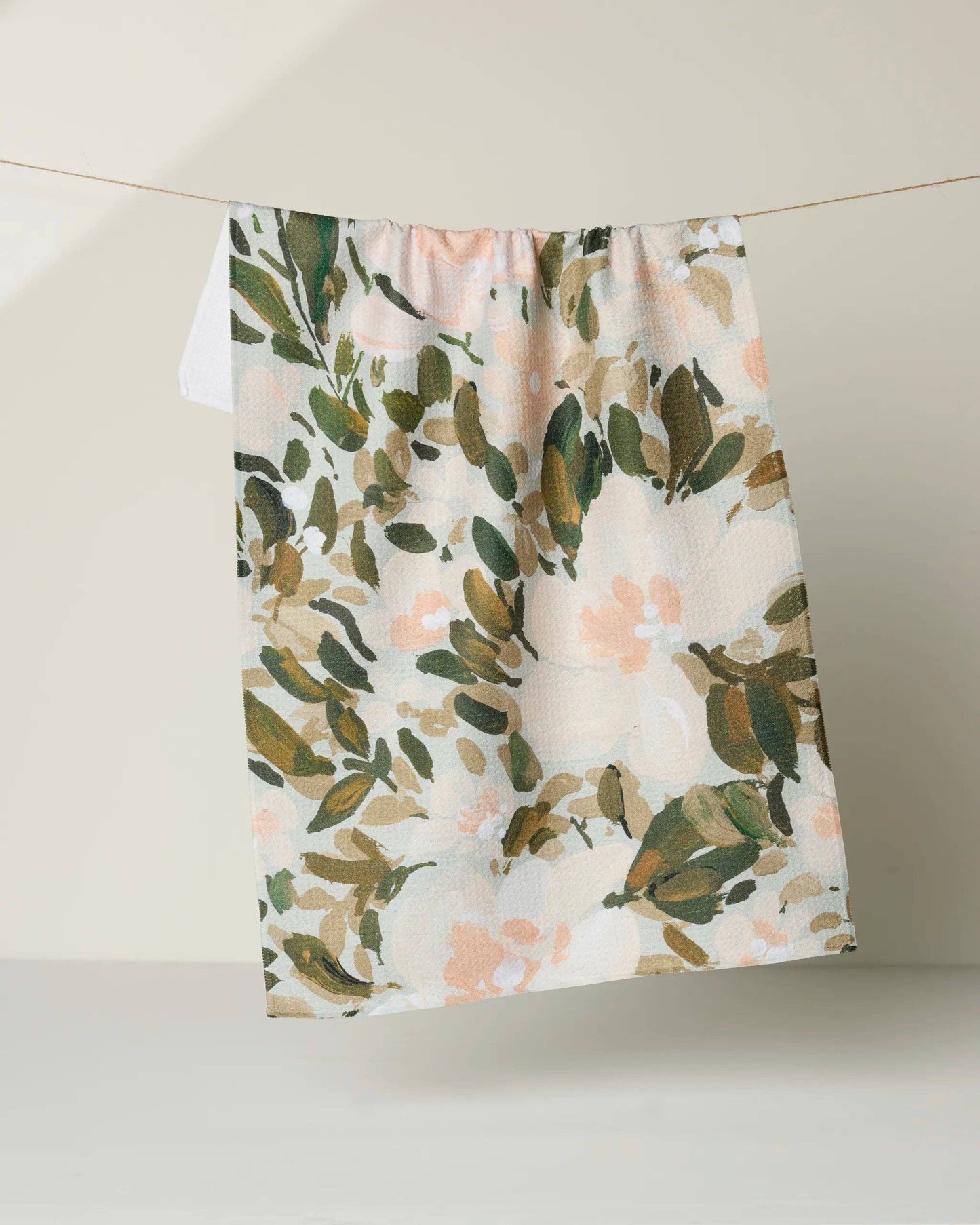 Geometry - Painted Blossoms Tea Towel