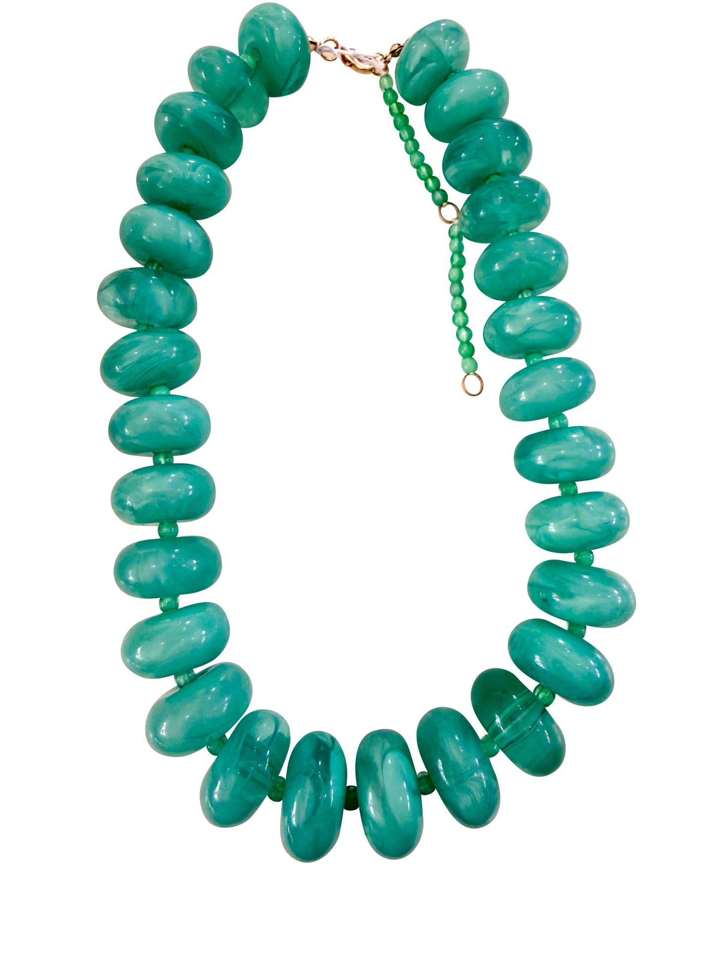 Bailey Chunky Beaded Necklace- Turquoise