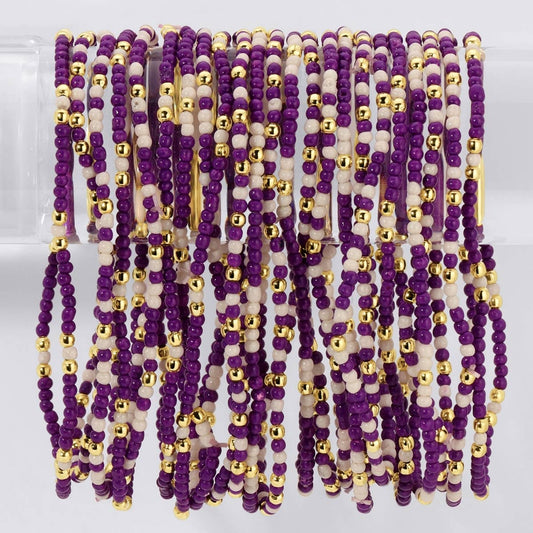 Stretch Seed Bead GAME DAY Bracelets