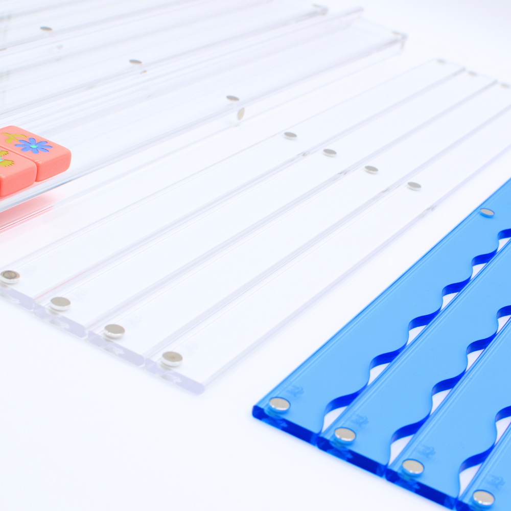 Wavy Acrylic Mahjong Racks