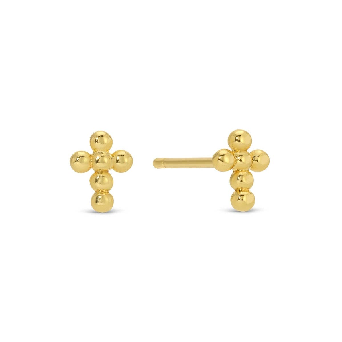 Petite Dot Cross Stud Earrings