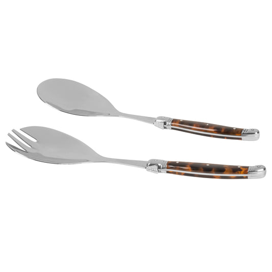 Tortoise Shell Salad Servers