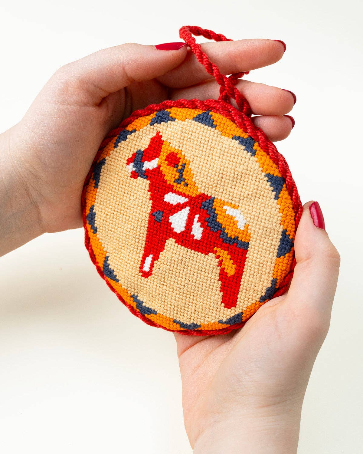 Dala Horse Red Needlepoint Ornament Kit
