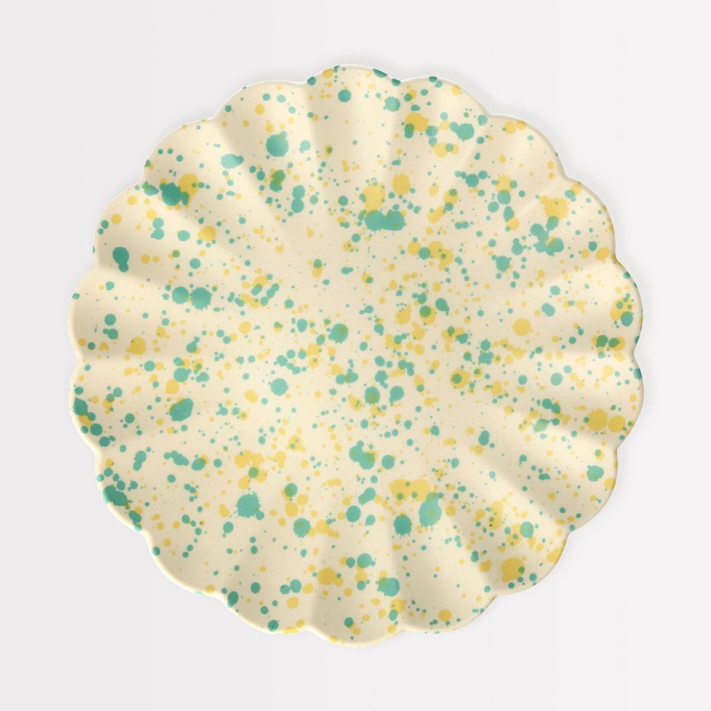 Large Speckled Reusable Bamboo Plates