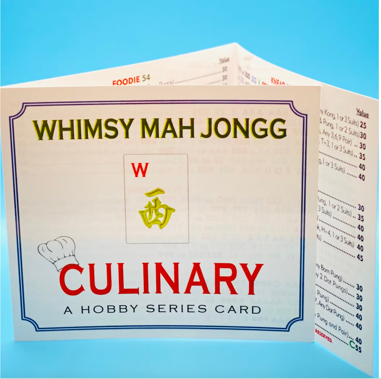 Culinary Mahjong Card