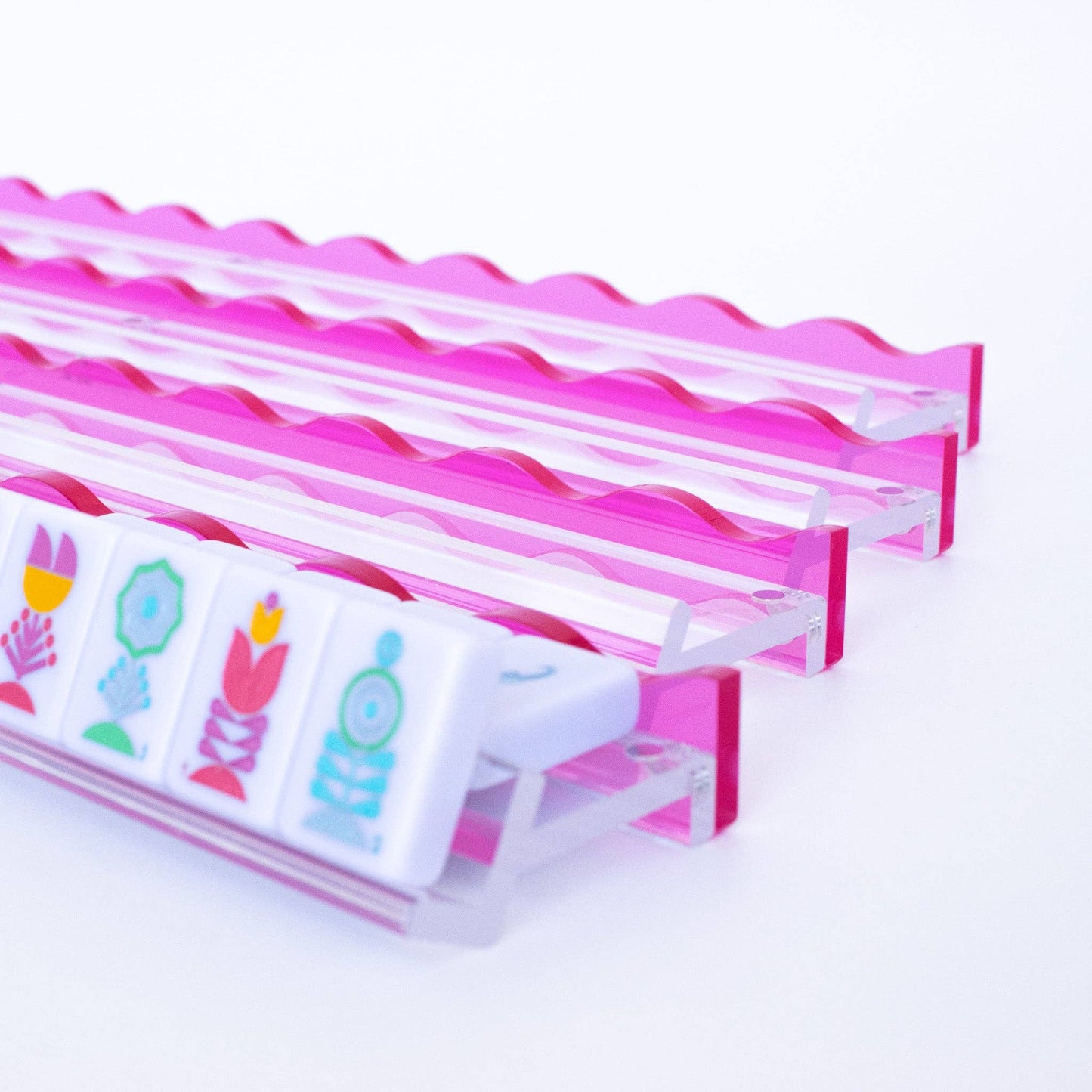 Wavy Acrylic Mahjong Racks