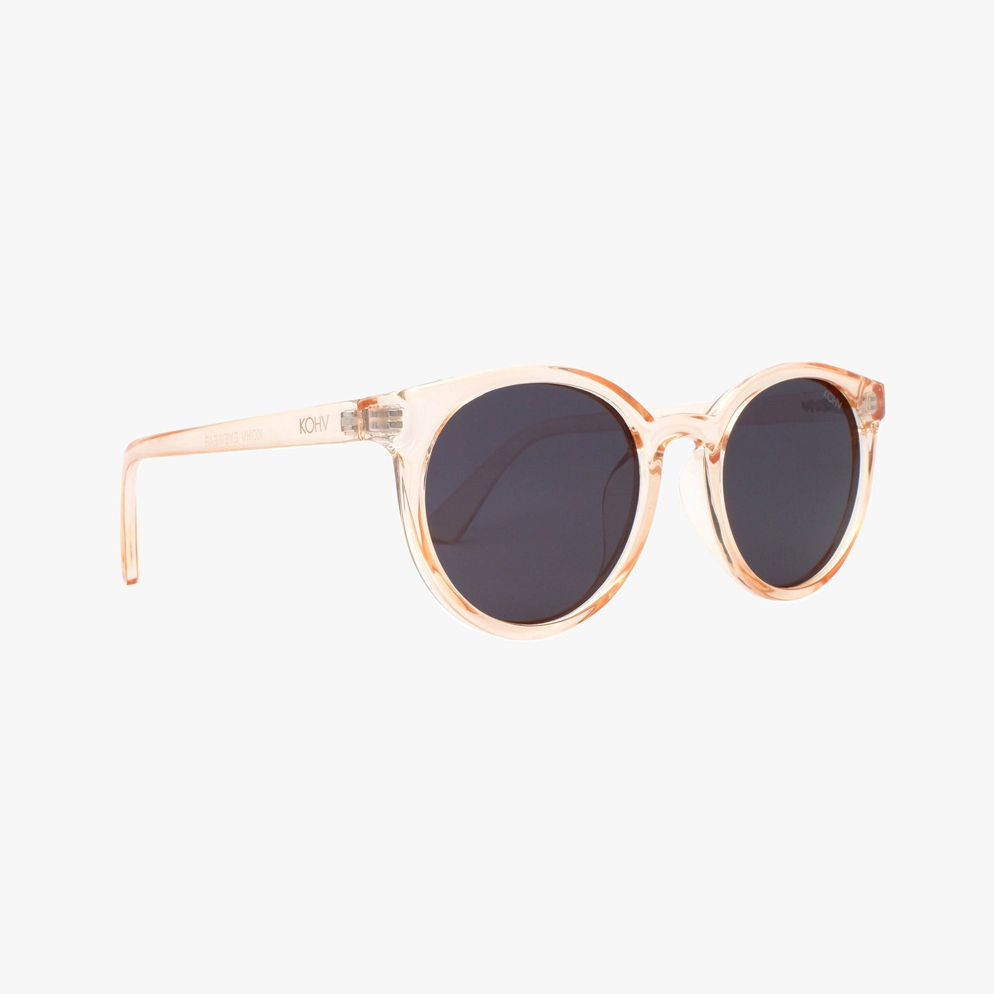 Polarized Round Sunglasses in Heron Blush