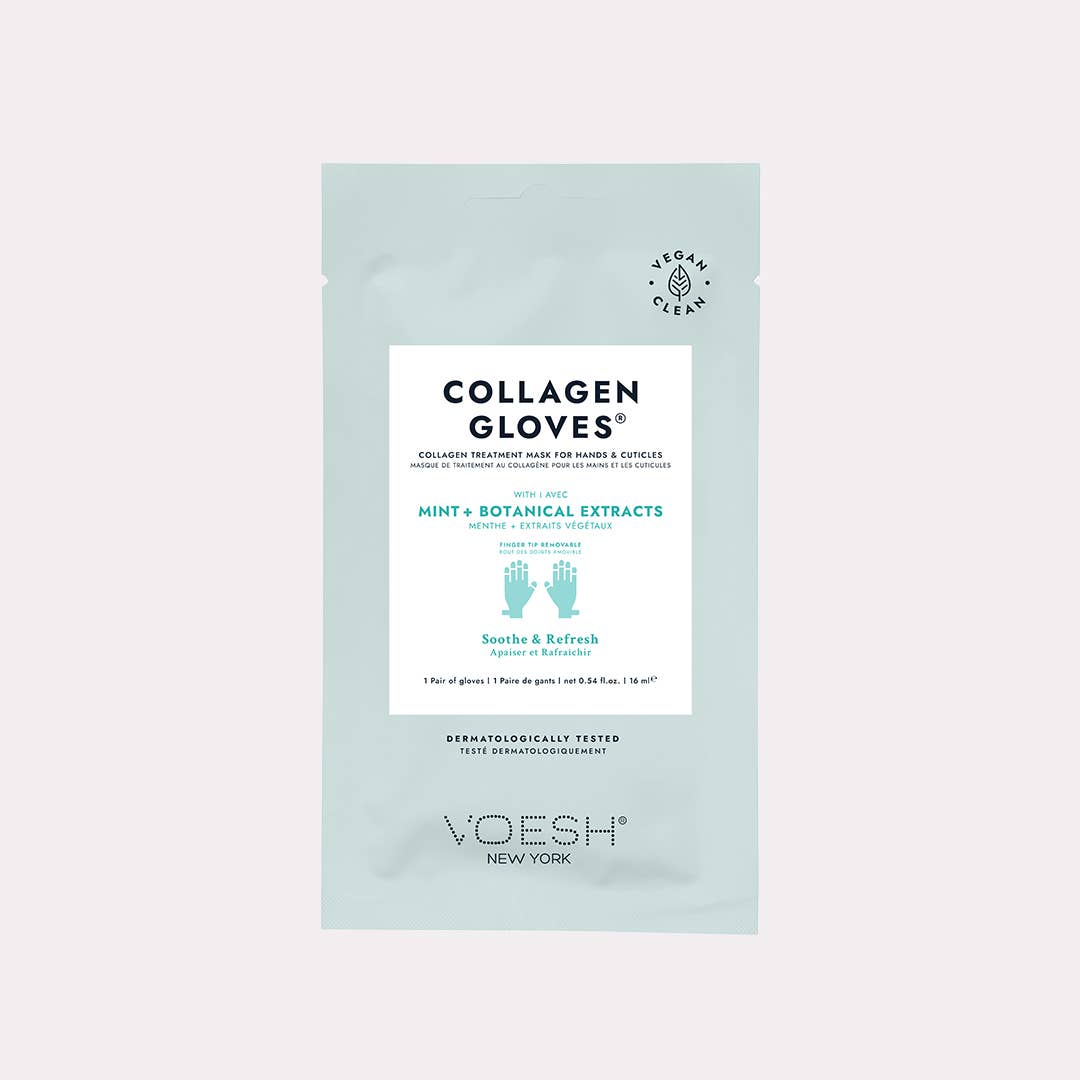 Collagen Gloves with Mint + Botanical Extracts
