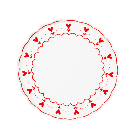 Heart Dessert Plates