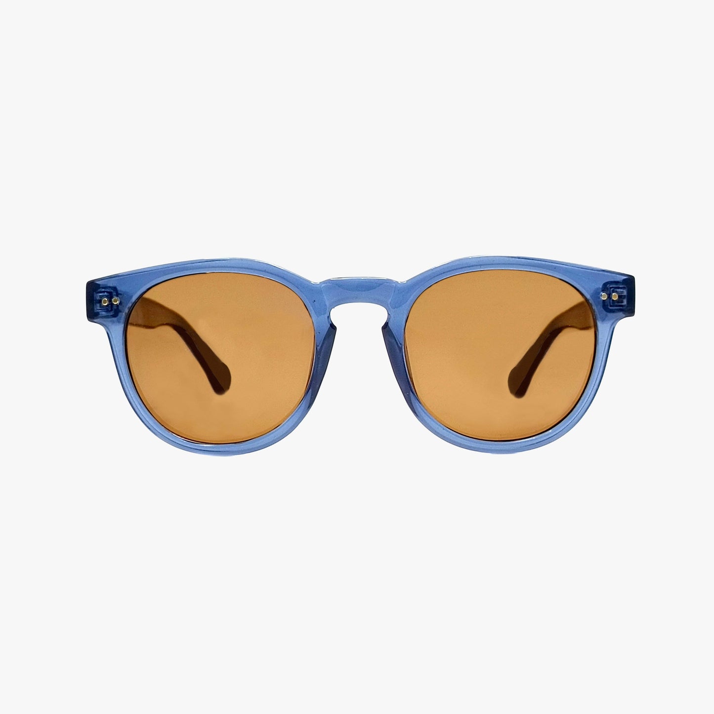Denim Polarized Round Fashion Sunglasses