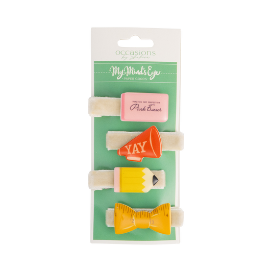 Back to School Resin Barrettes