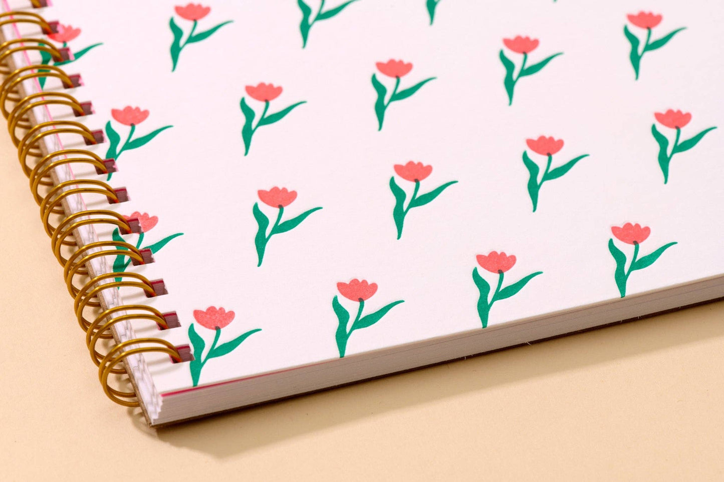 Tulip Letterpress Spiral Notebook