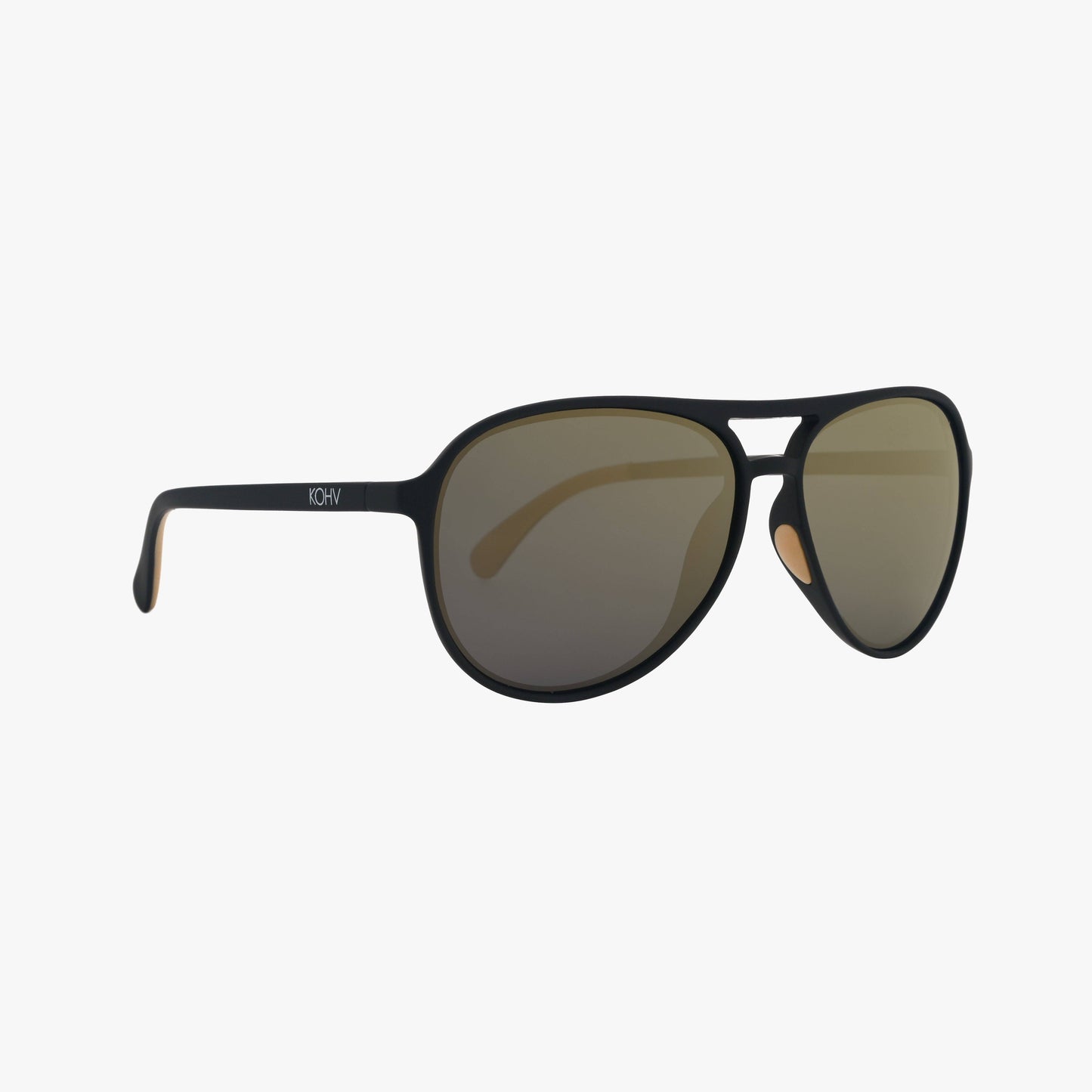 DASH BRONZE Polarized Active Soft Rubber Aviator Sunglasses