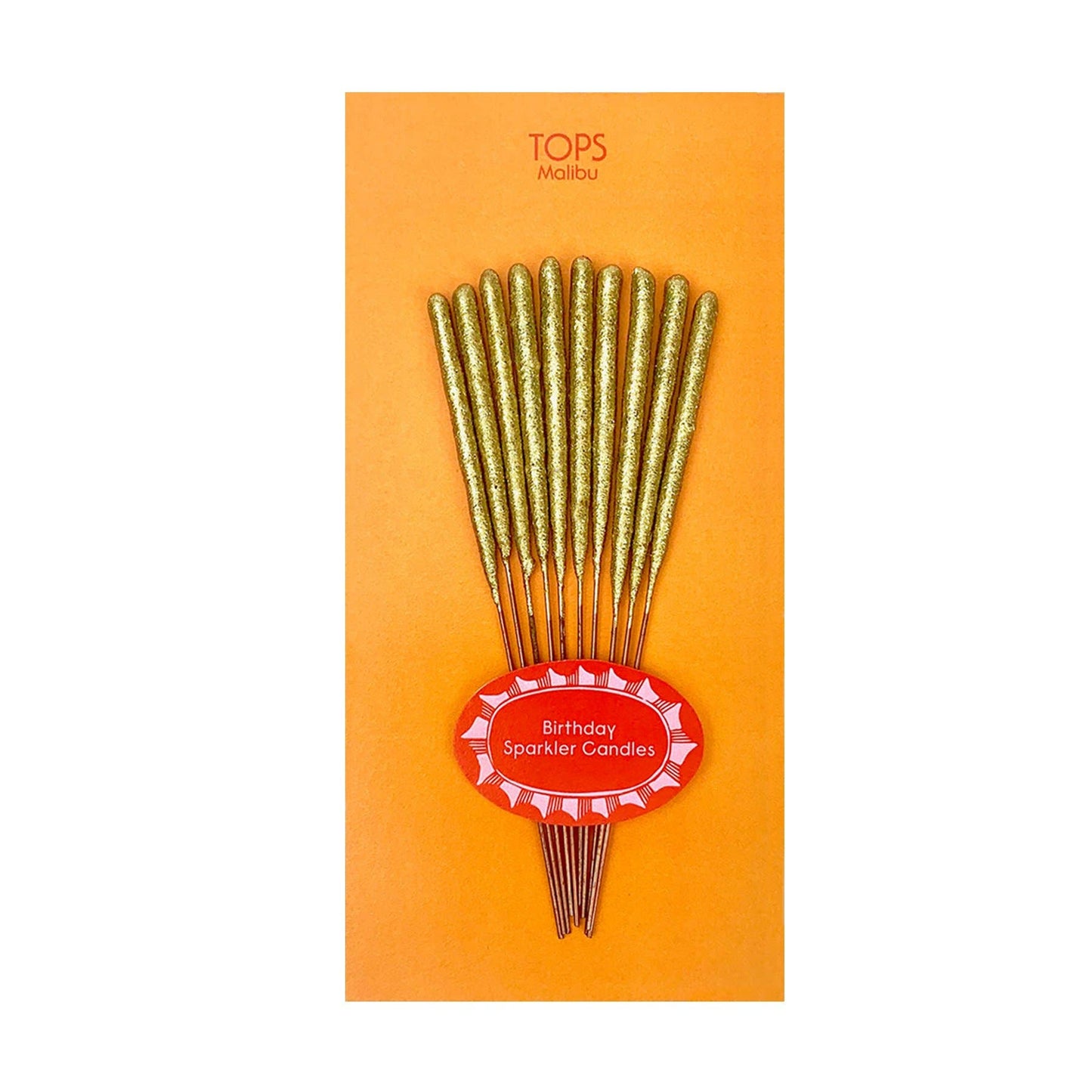 Gold Sparkler Candles - Birthday - Set of 10