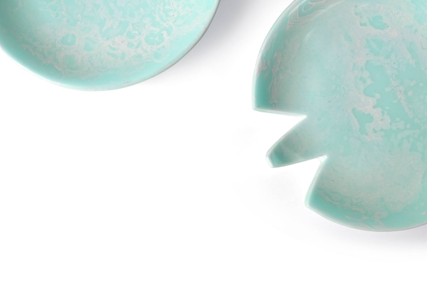 Blue Resin Salad Server