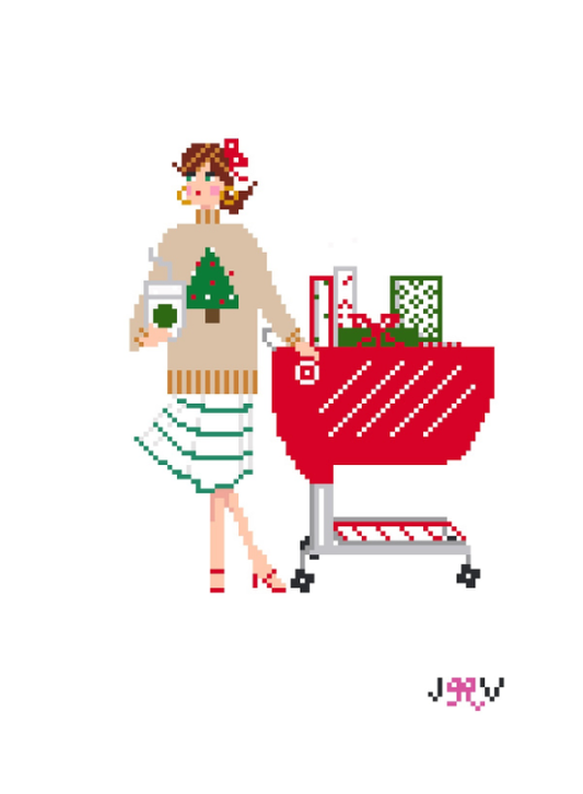 Christmas Target Needlepoint Canvas