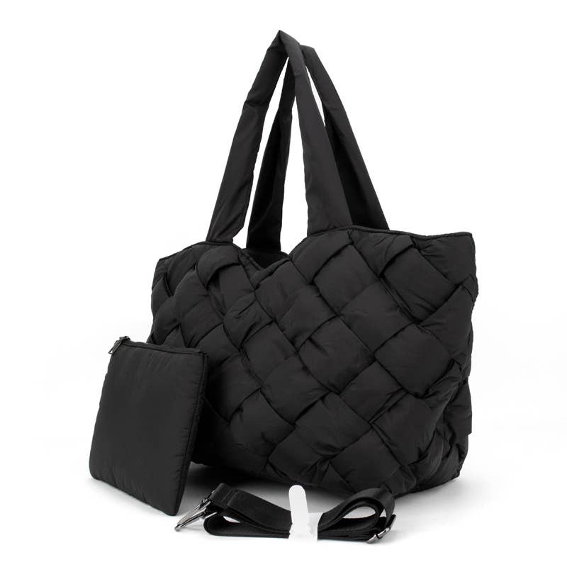 Parker & Hyde - Cloud Woven Tote - Black