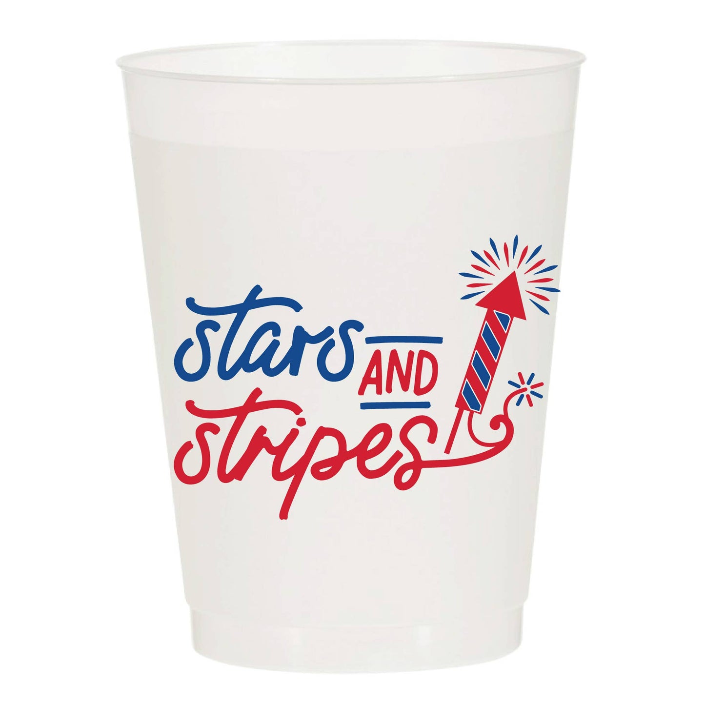 Stars and Stripes Frosted-Patriotic
