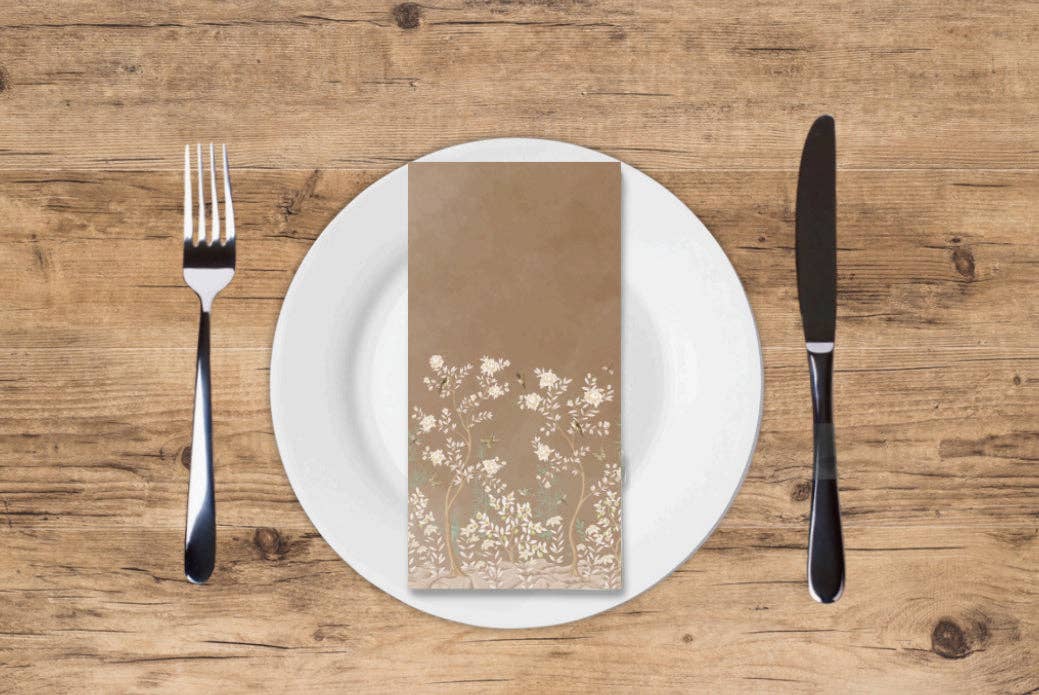 Neutral Forest Guest Towel Fall  - Thanksgiving