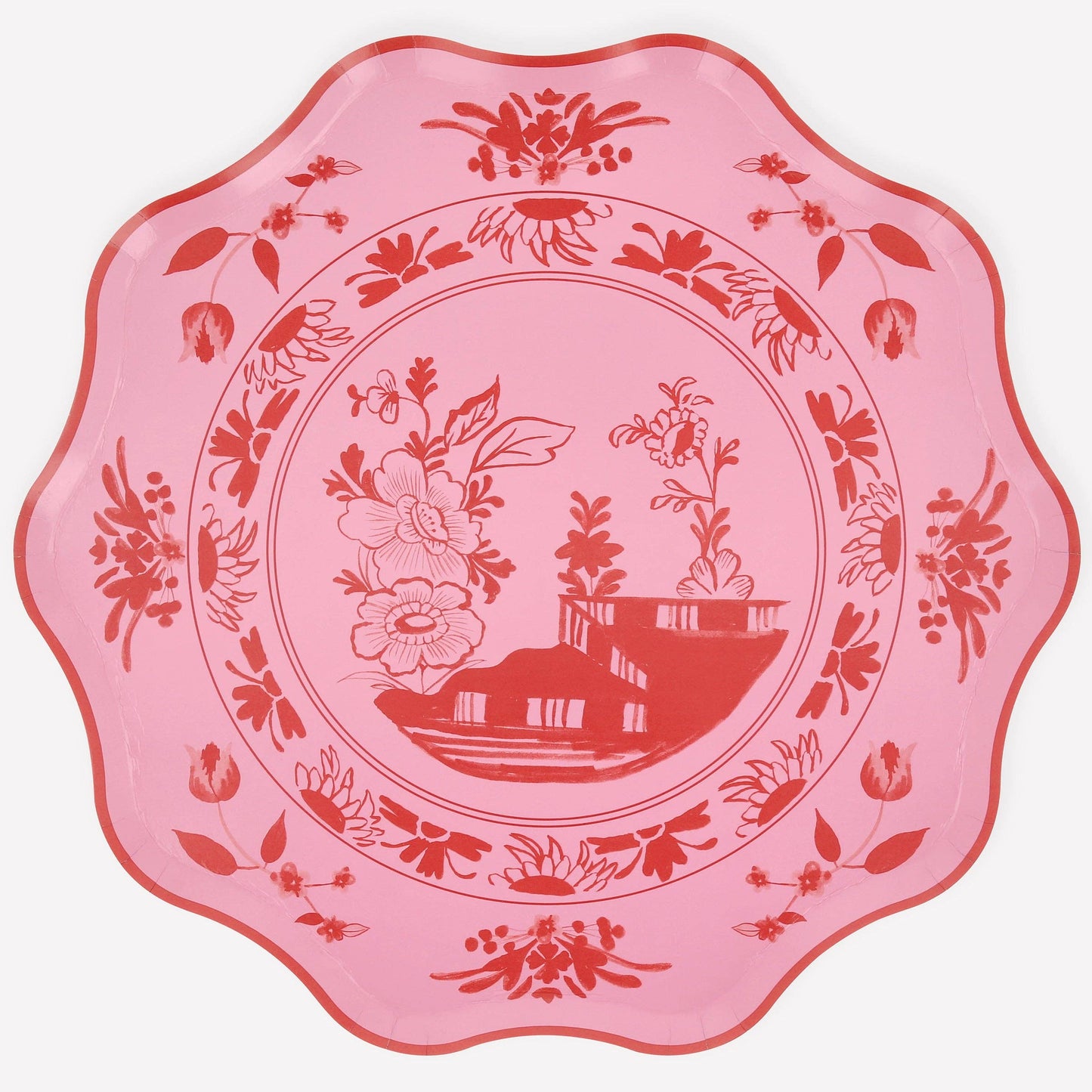 Pink Vintage Dinner Plates