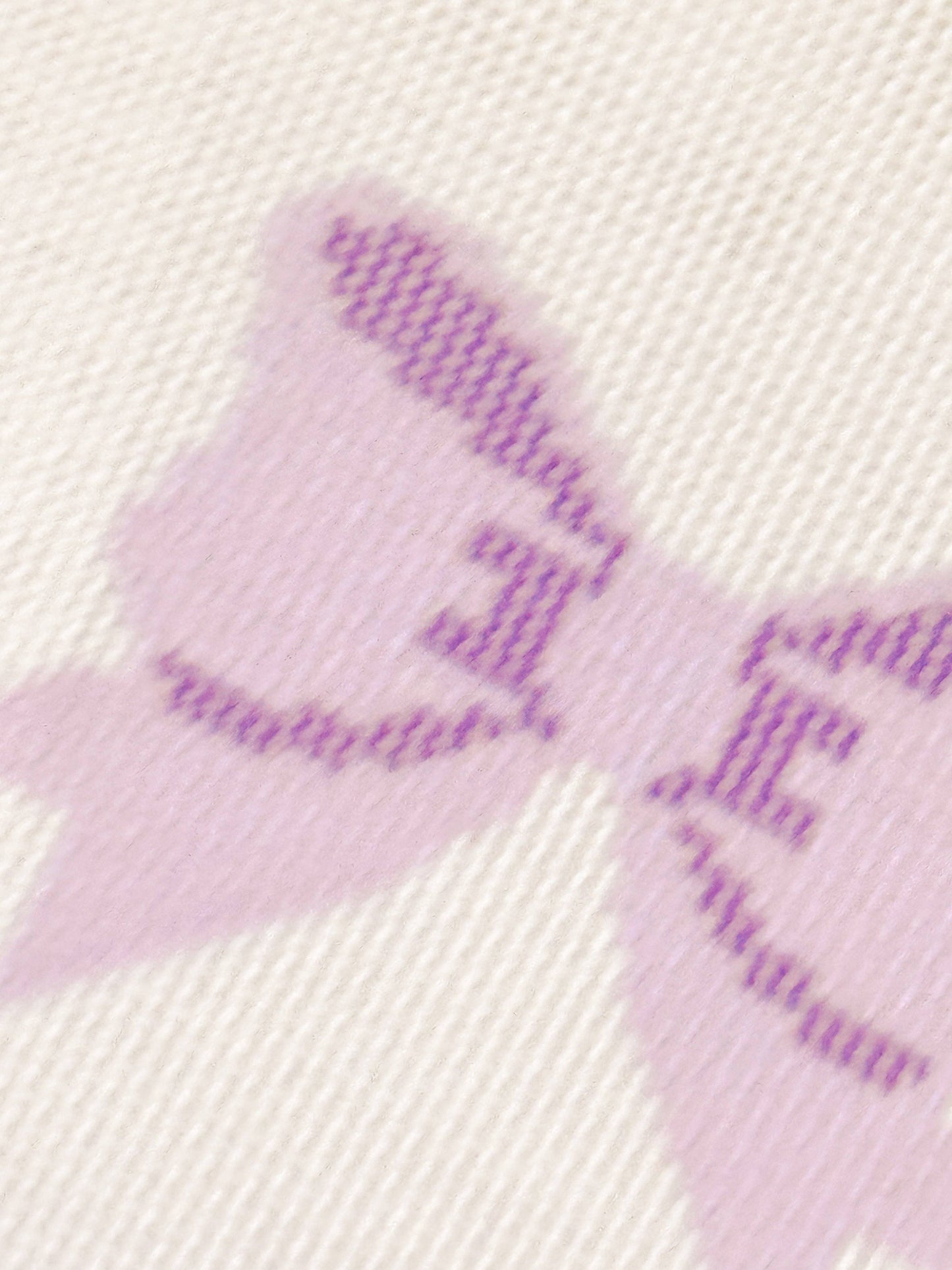 Purple Bow Coquette Needlepoint Canvas, 18 Mesh, 2"x3” Bow