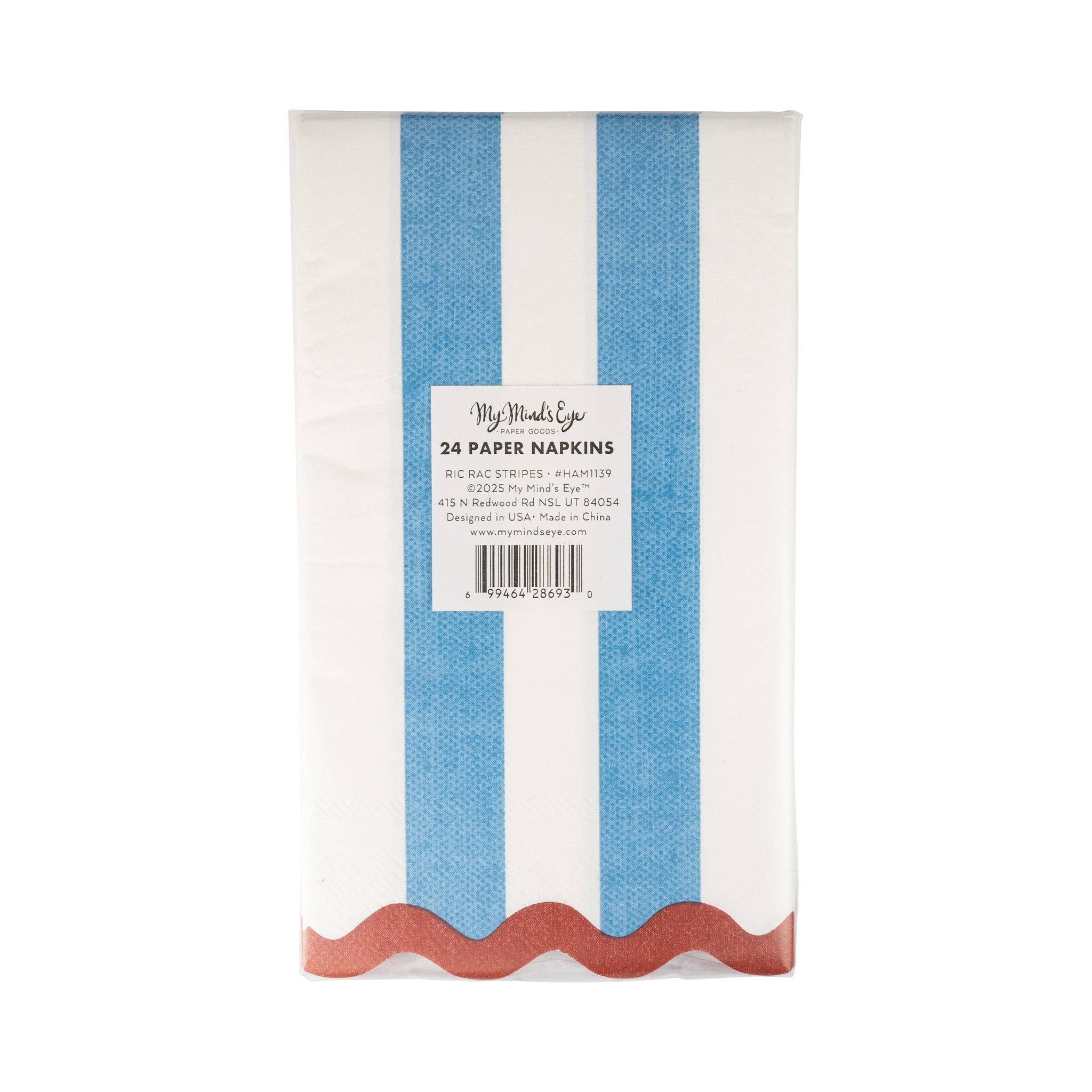 My Mind’s Eye Hamptons Stripes Dinner Napkin - Thumbnail 3
