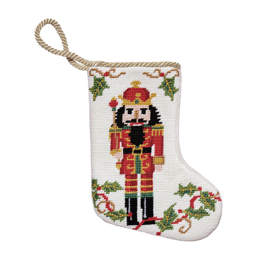Nutcracker Embroidered Mini Stocking