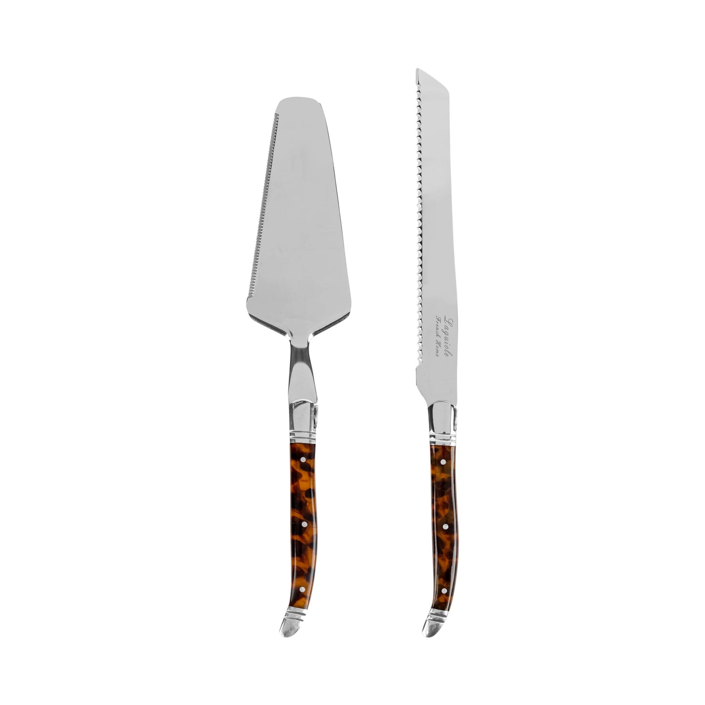 Tortoise Shell Cake & Pie Server Set