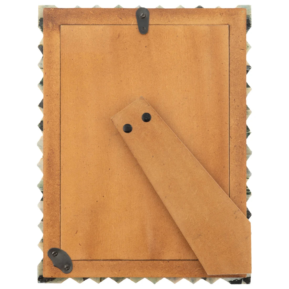 Carved Edge Rectangle Natural Bone 5X7 Picture Frame